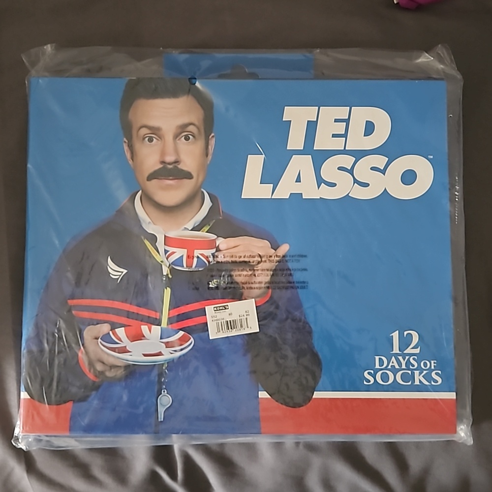 12 days of socks - ted lasso NWT